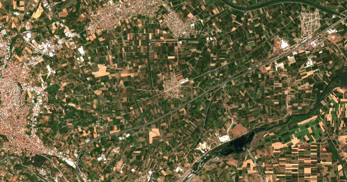 Mapa por satélite de Mési