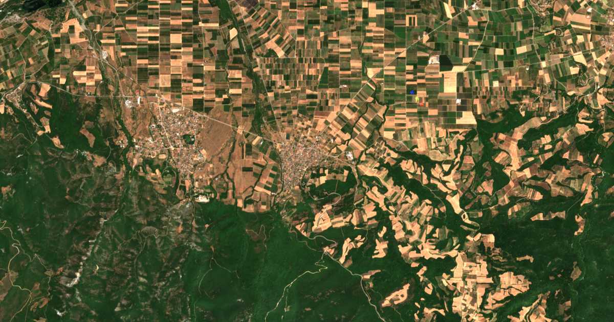 Mapa por satélite de Palatítsia