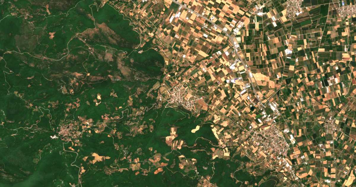 Mapa por satélite de Trílofon