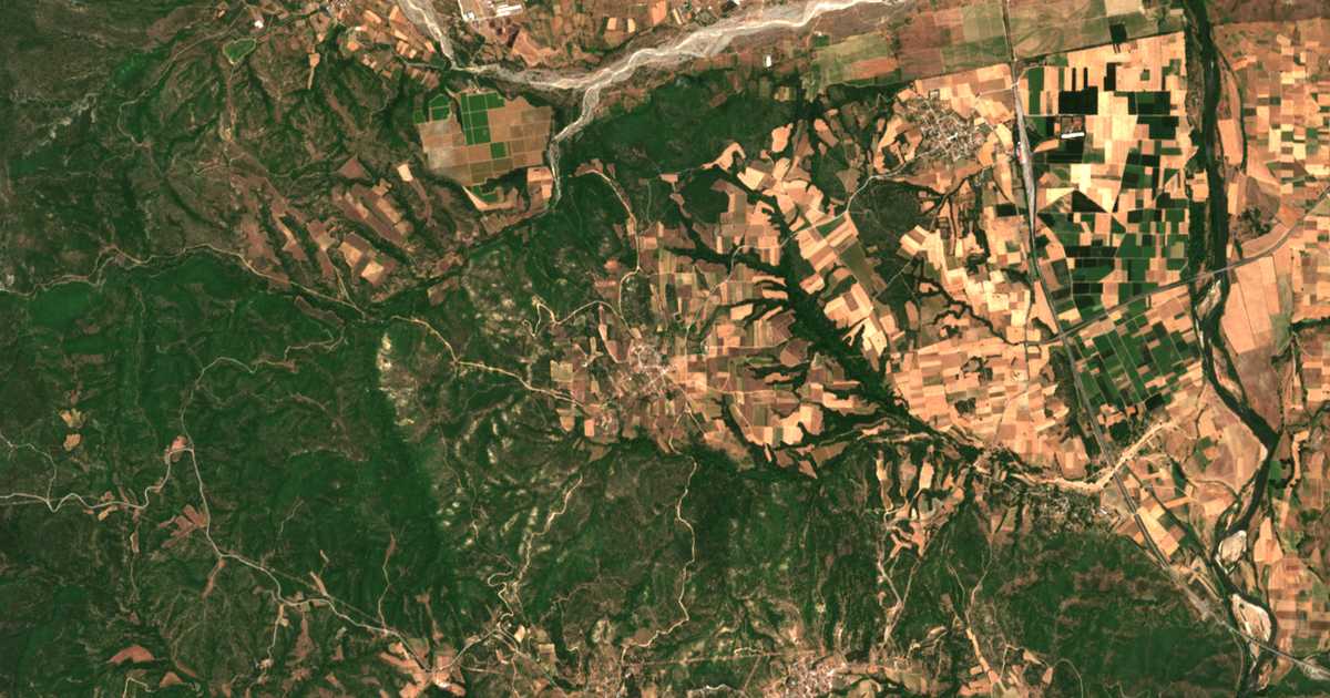 Mapa por satélite de Chamilón