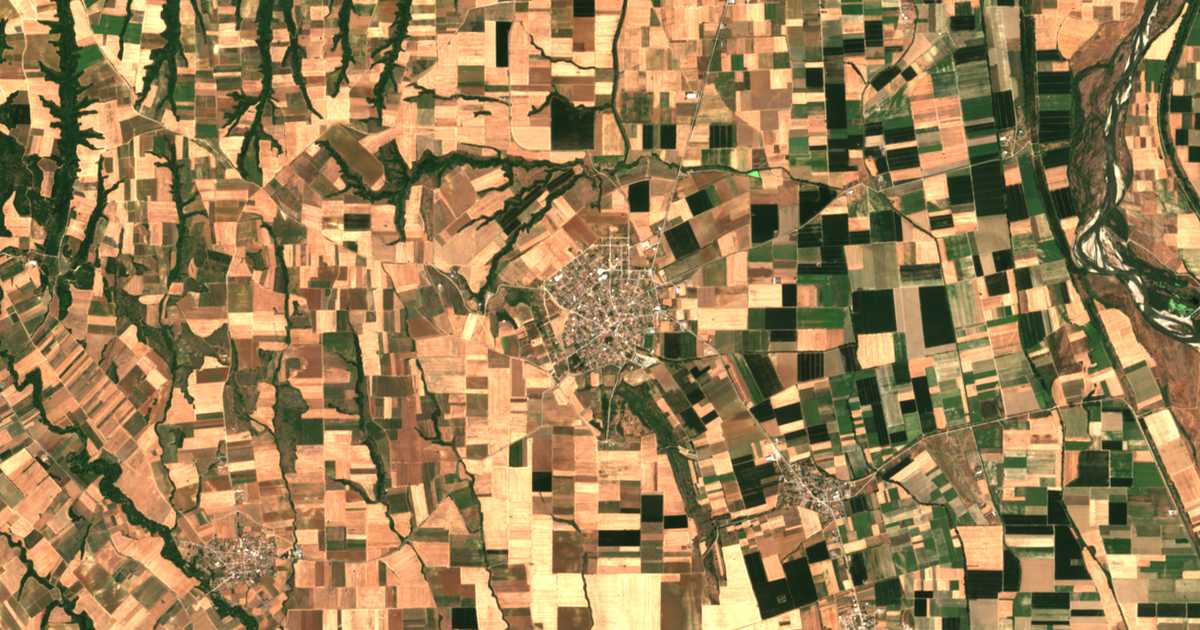 Mapa por satélite de Evropós