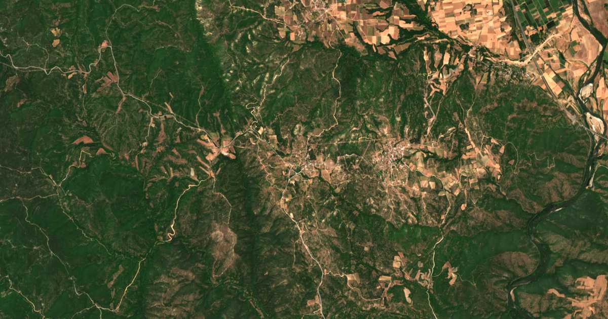 Mapa por satélite de Fanós