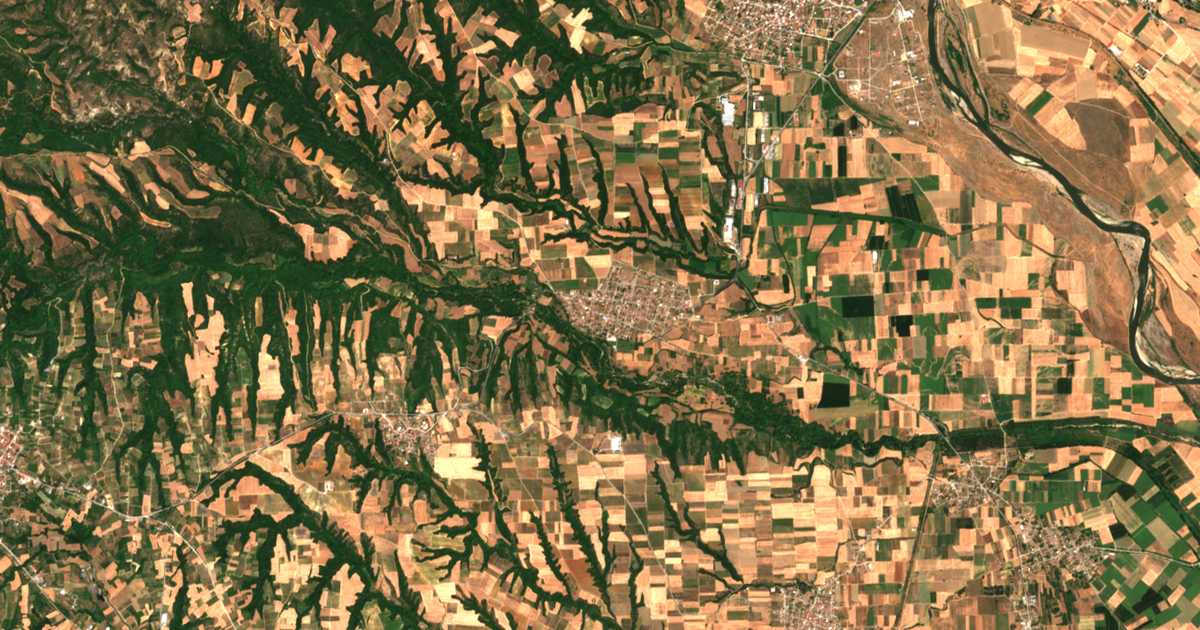 Mapa por satélite de Gorgópi