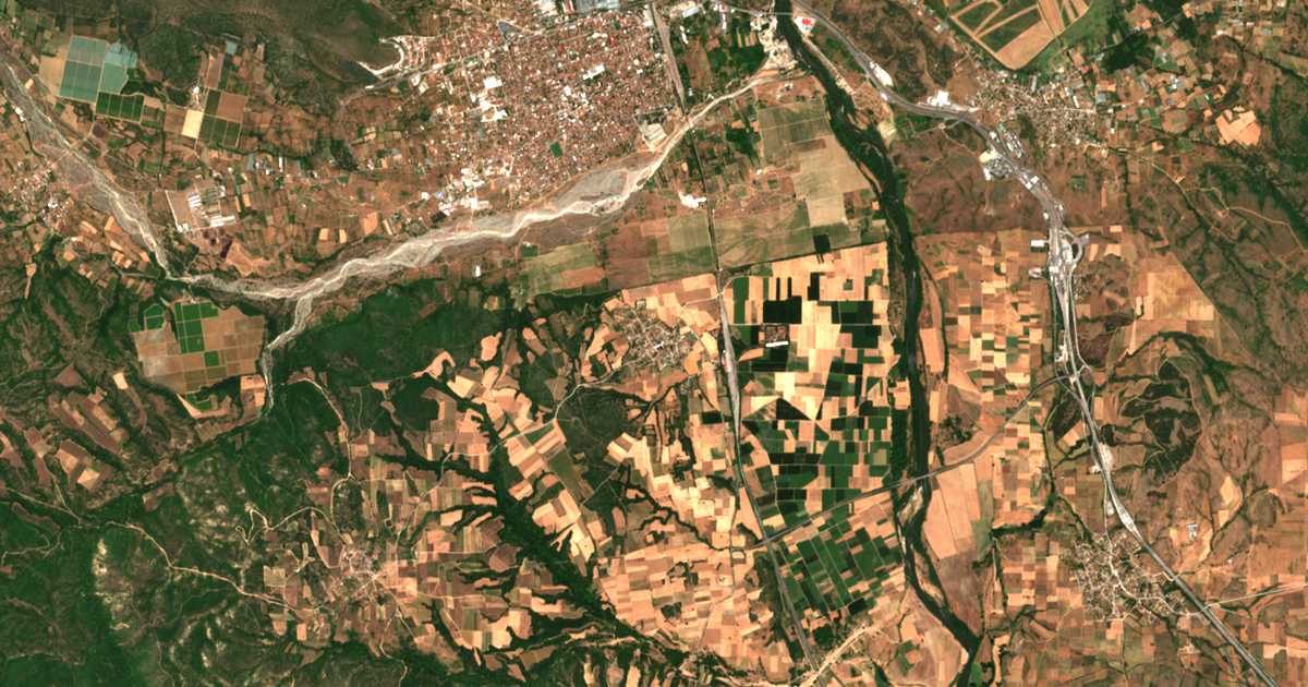 Mapa por satélite de Idomeni