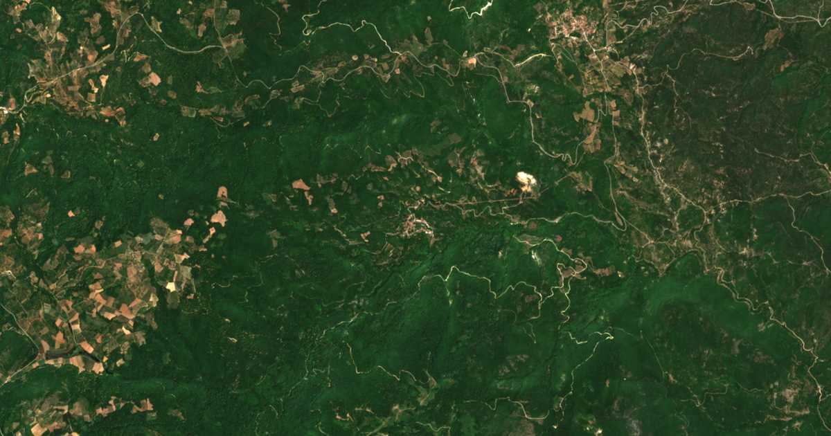 Mapa por satélite de Koúpa