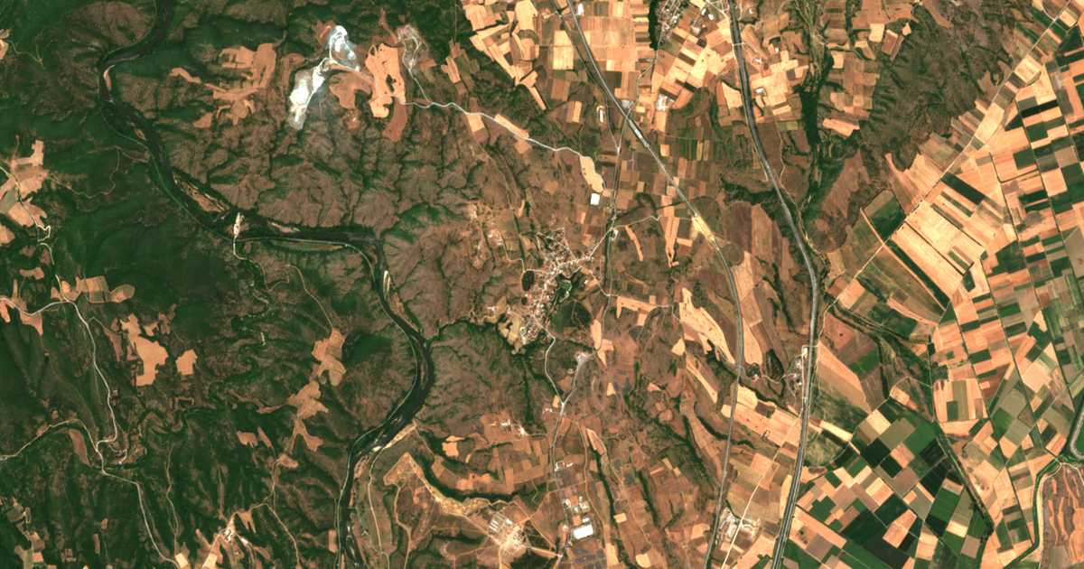 Mapa por satélite de Pefkodásos