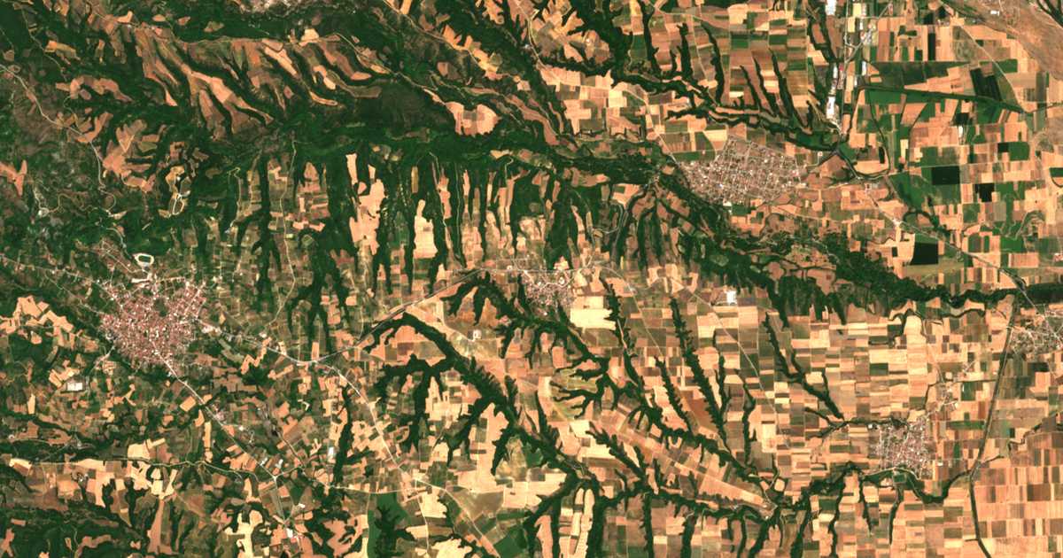 Mapa por satélite de Státhis