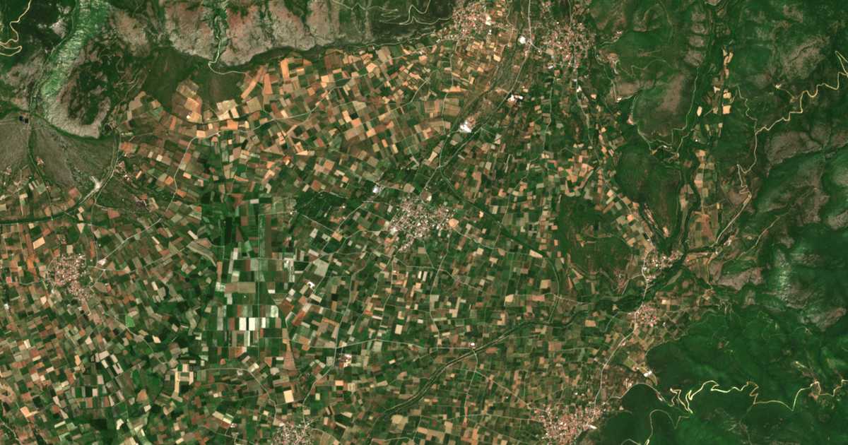 Mapa por satélite de Filóteia