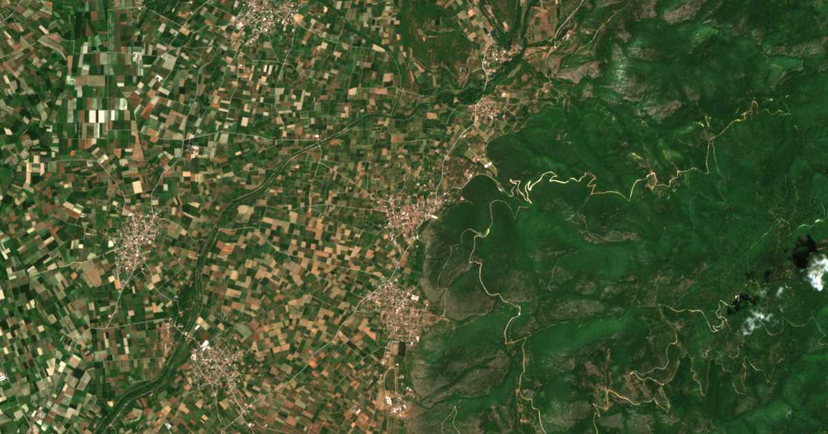 Mapa por satélite de Ída
