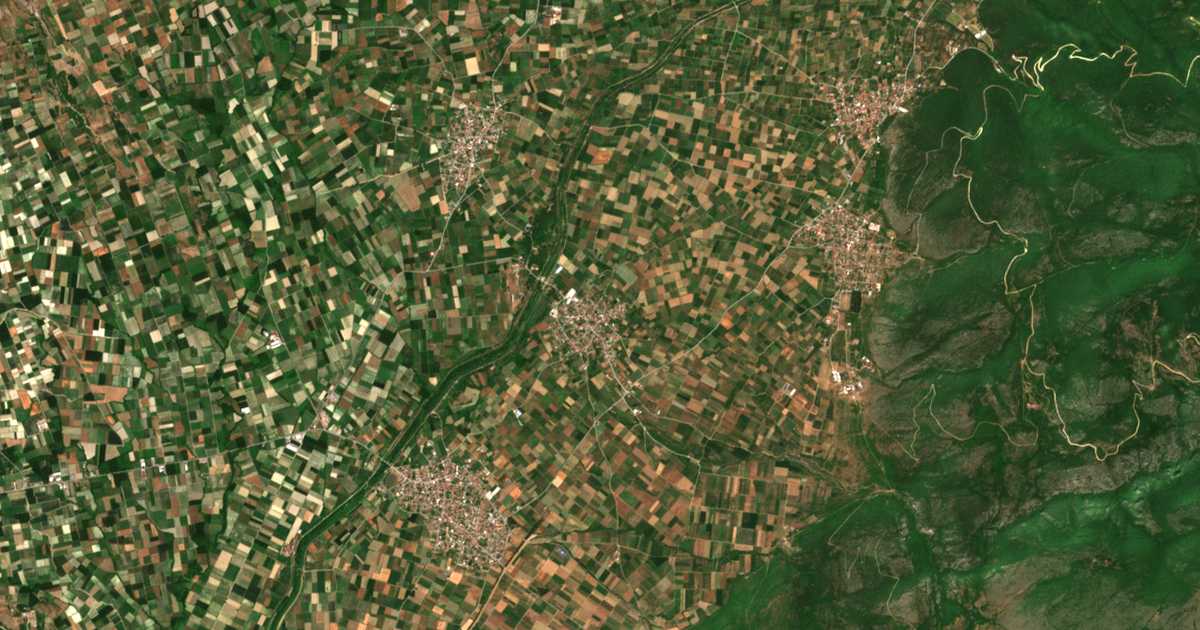 Mapa por satélite de Miléa