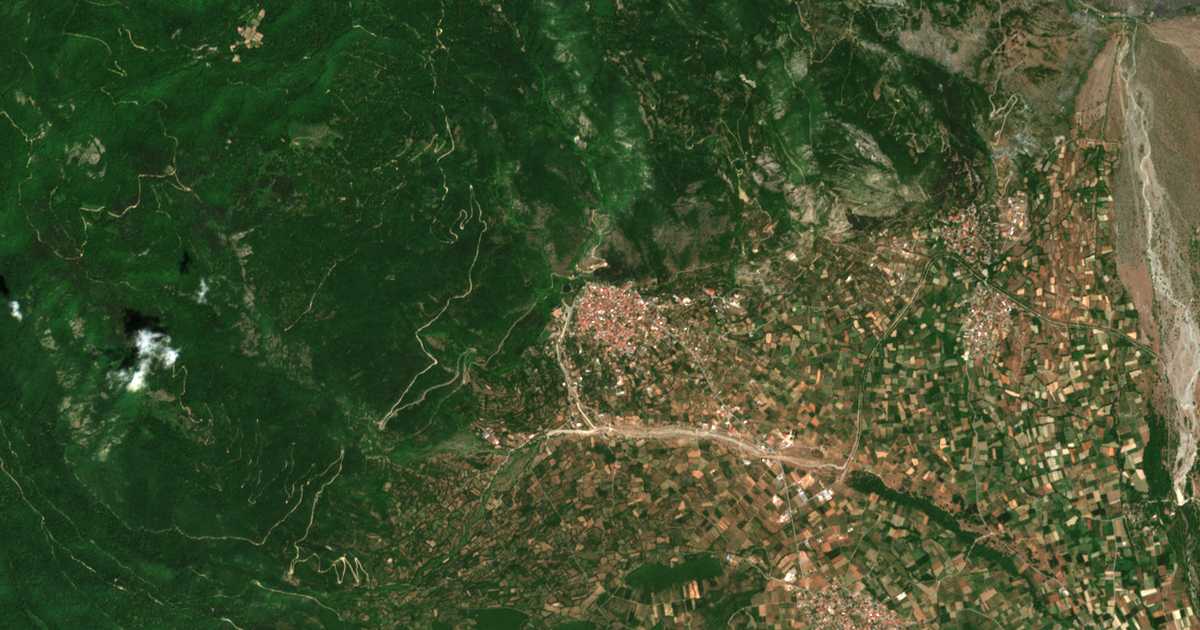 Mapa por satélite de Prómachoi