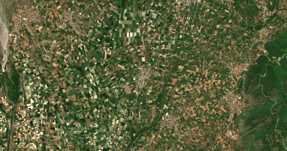 Mapa por satélite de Rizochórion