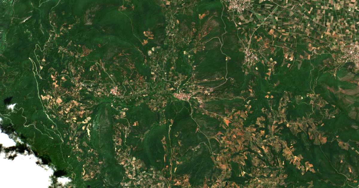 Mapa por satélite de Sarakinoí