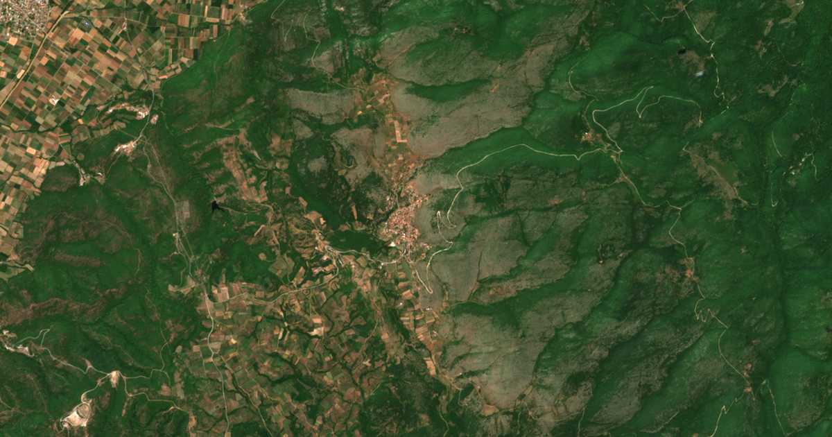 Mapa por satélite de Theodorákeion