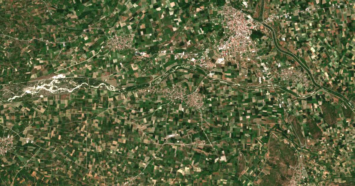 Mapa por satélite de Tsákoi