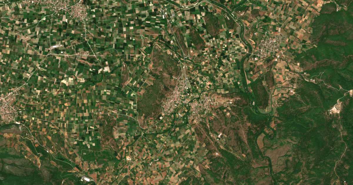 Mapa por satélite de Xifianí