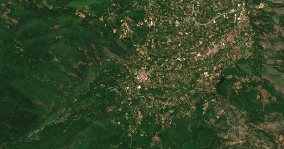 Mapa por satélite de Flamouriá