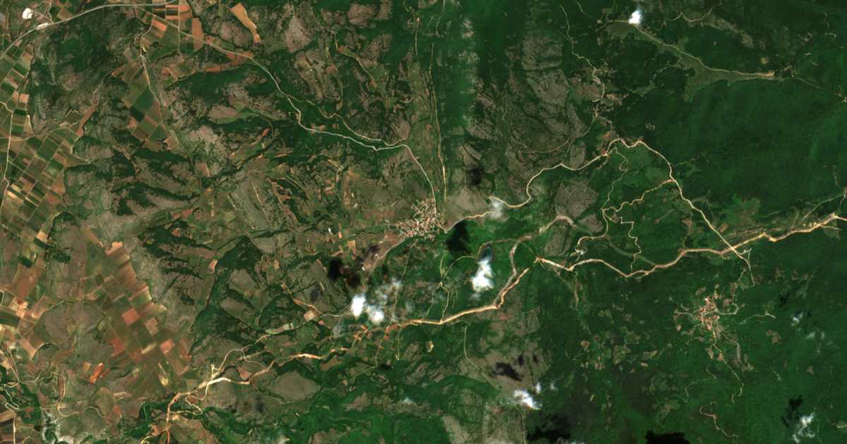 Mapa por satélite de Káto Grammatikón