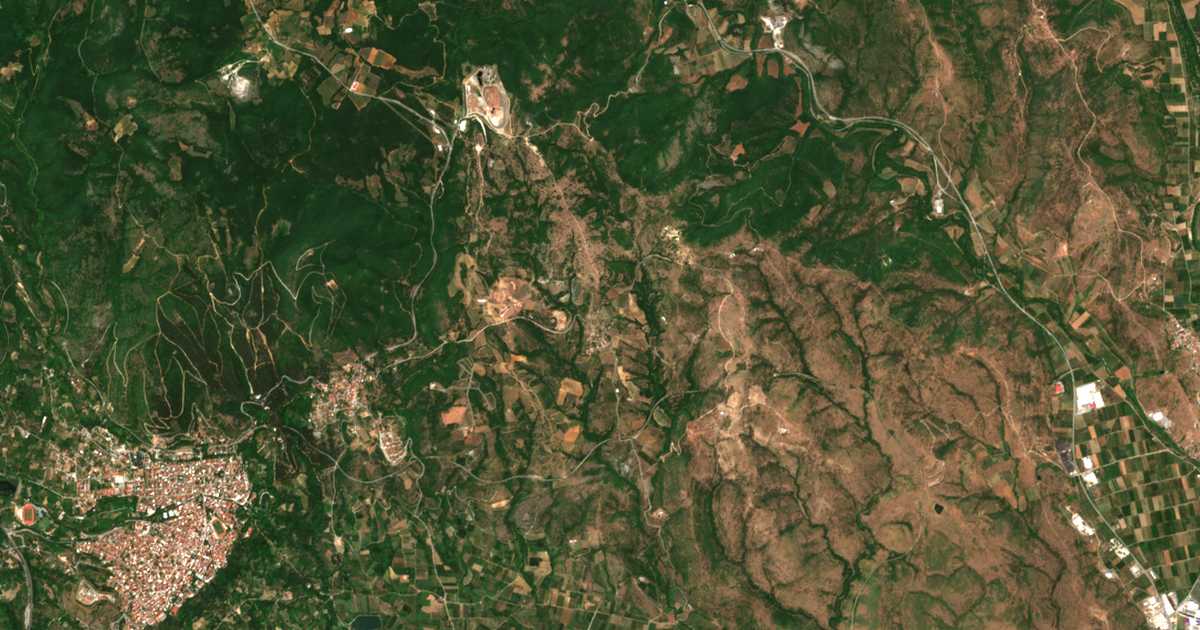 Mapa por satélite de Samárion