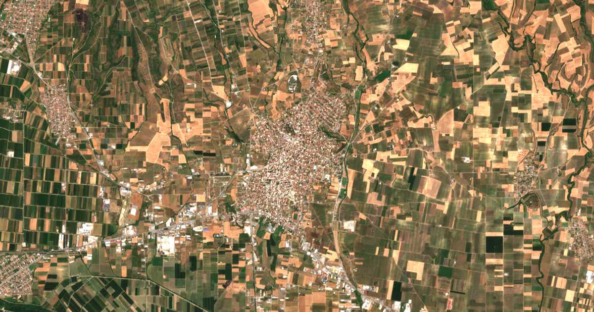 Mapa por satélite de Giannitsá