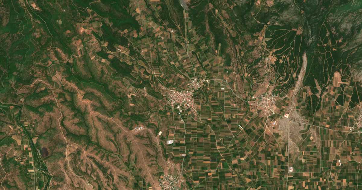 Mapa por satélite de Mándalon