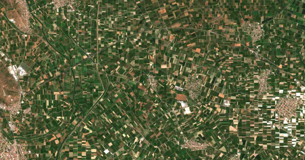 Mapa por satélite de Sandálion