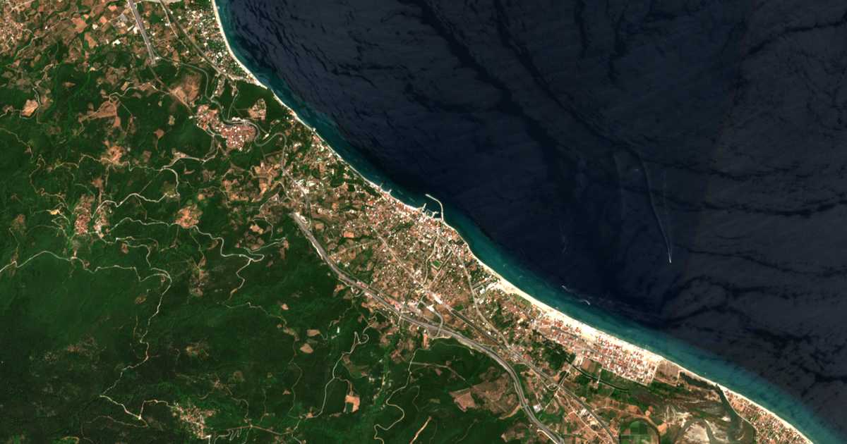 Mapa por satélite de Platamónas