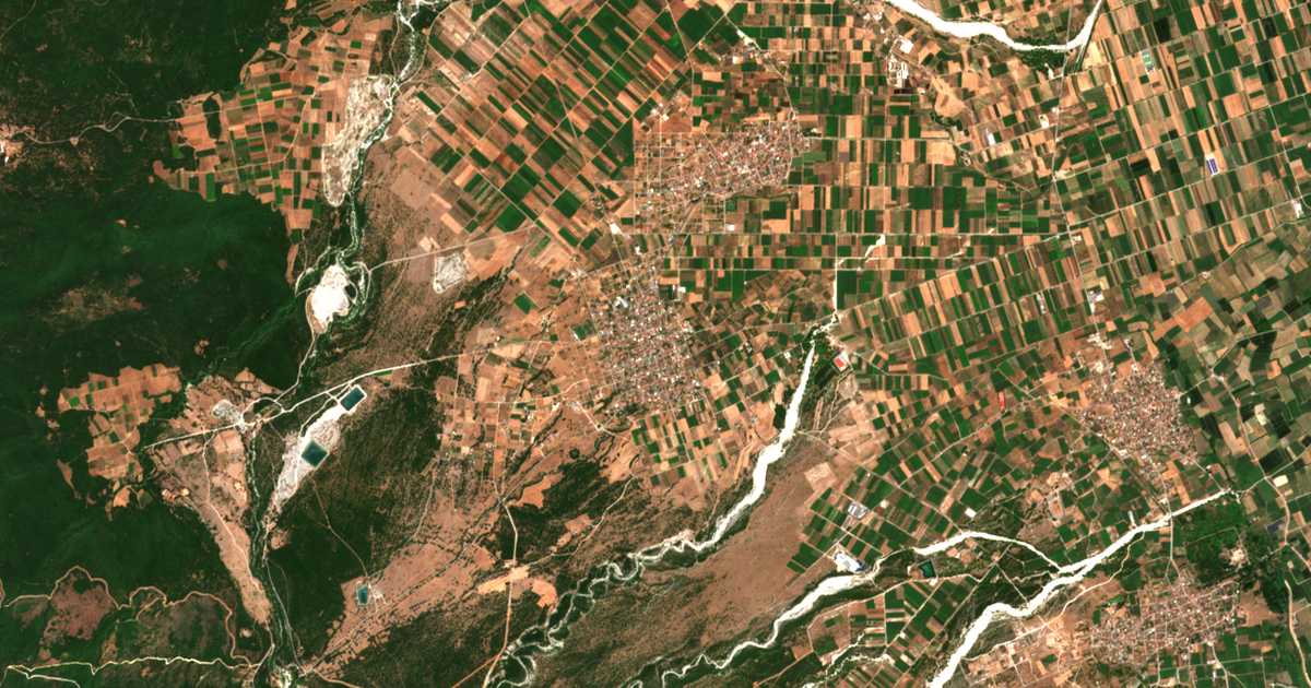 Mapa por satélite de Vrontoú