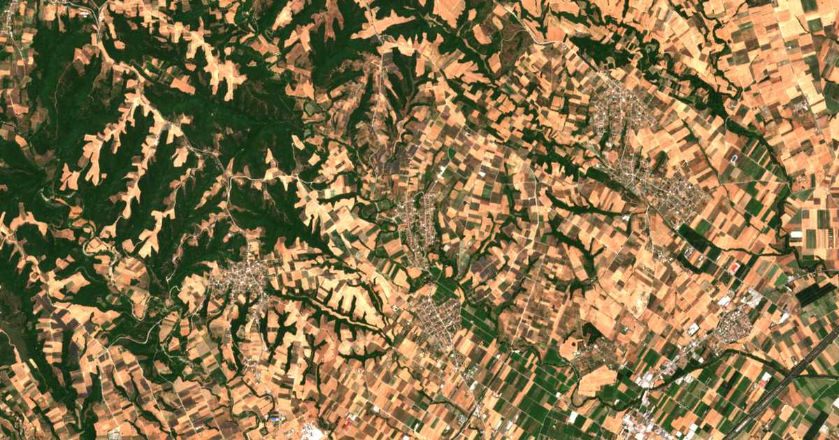 Mapa por satélite de Áno Ágios Ioánnis