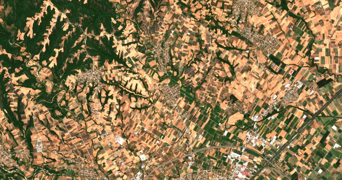 Mapa por satélite de Ganóchora