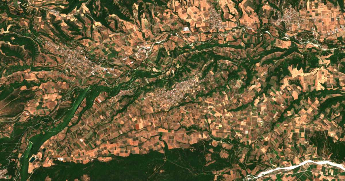 Mapa por satélite de Lófos