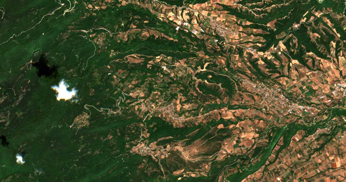 Mapa por satélite de Mesaía Miliá