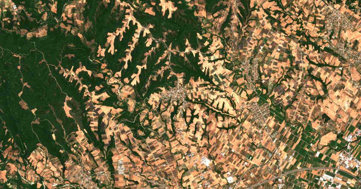 Mapa por satélite de Palaión Keramídion