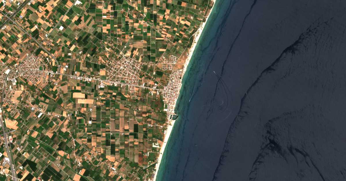 Mapa por satélite de Paralía