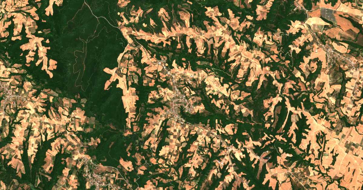 Mapa por satélite de Trílofos