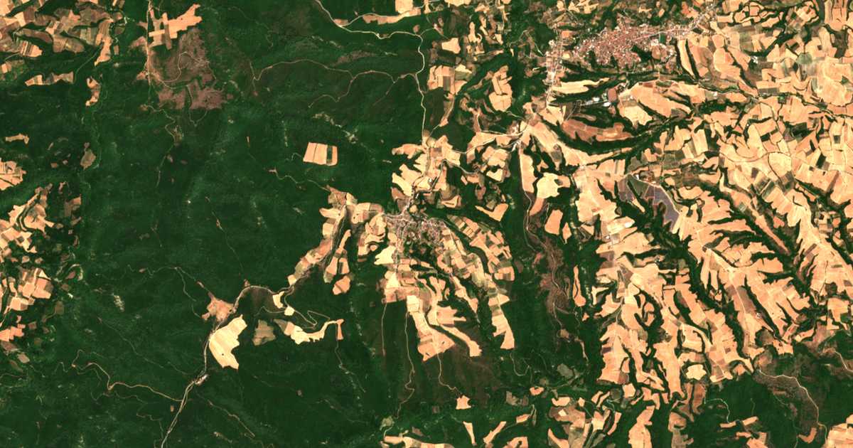 Mapa por satélite de Kastanéa