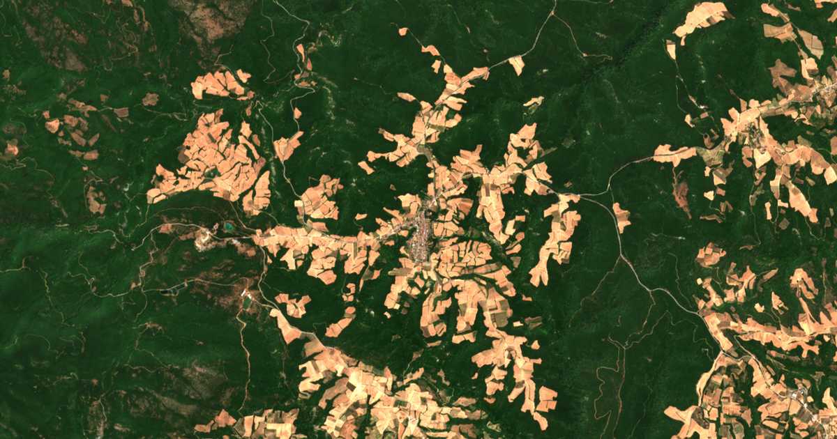 Mapa por satélite de Ryákia