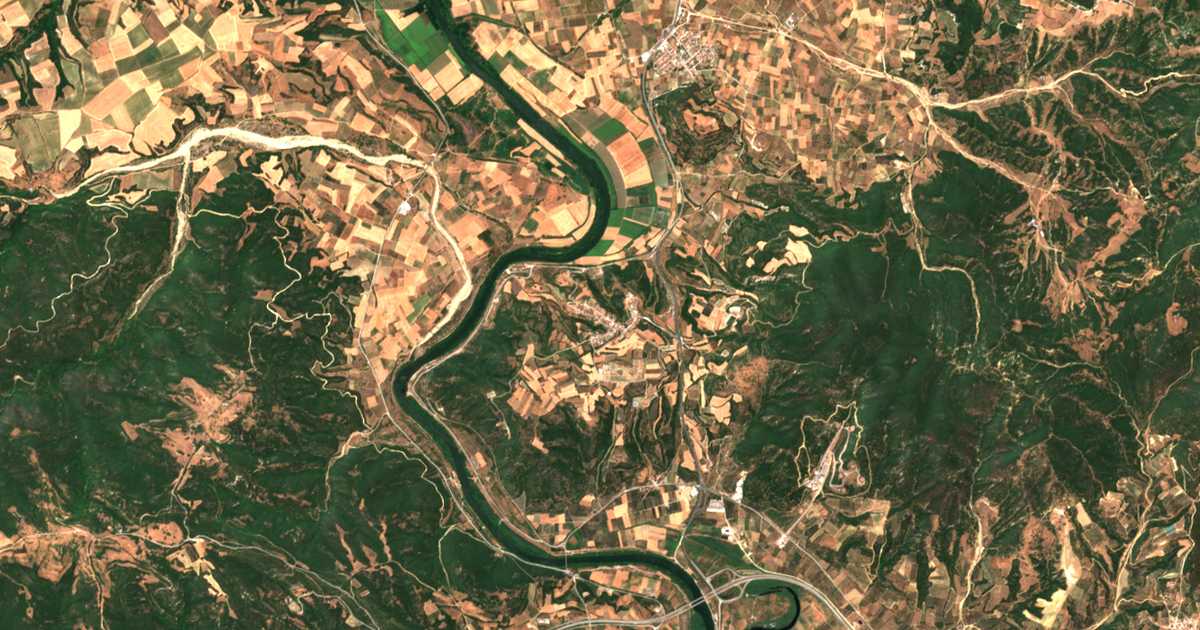 Mapa por satélite de Amfípolis