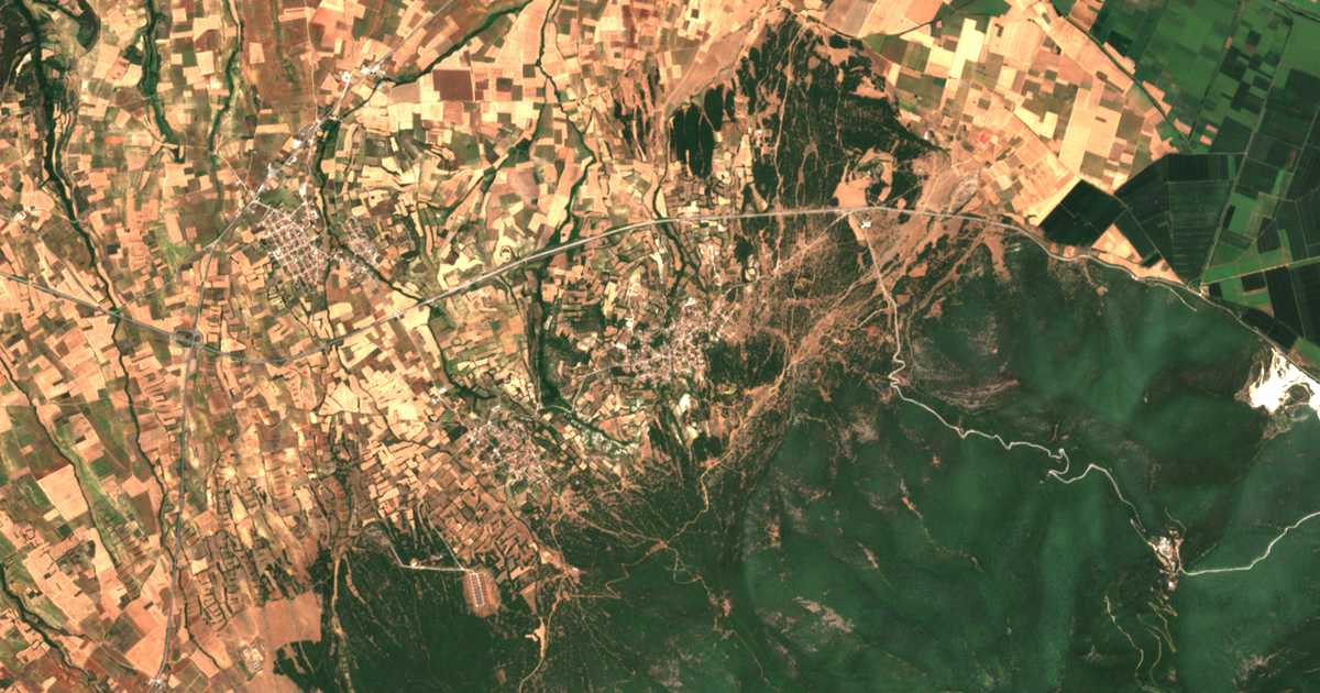 Mapa por satélite de Kormísta