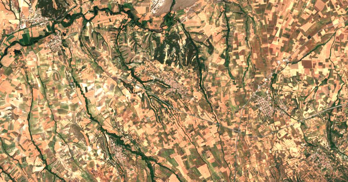 Mapa por satélite de Krinís