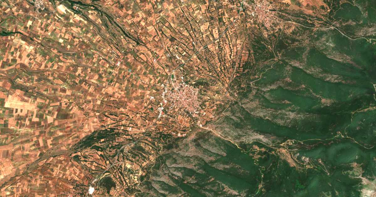 Mapa por satélite de Rodolívos