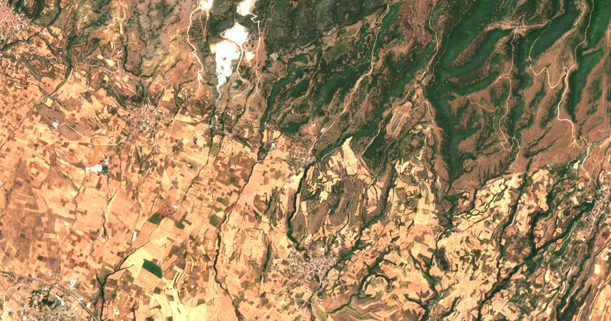 Mapa por satélite de Métalla