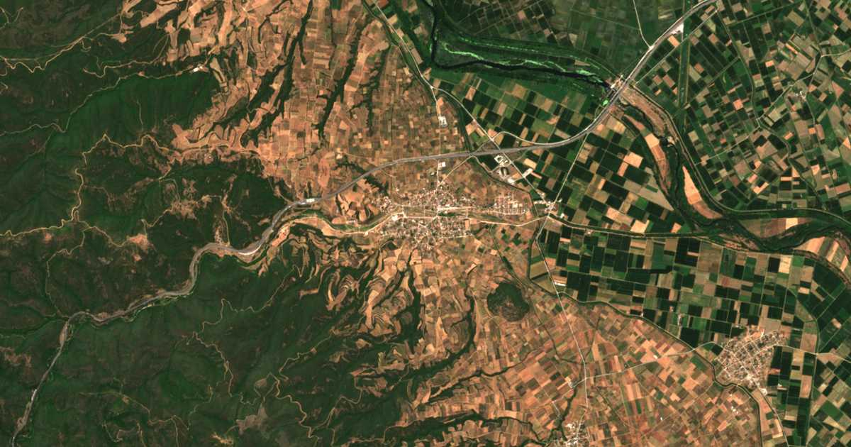 Mapa por satélite de Strymonikón