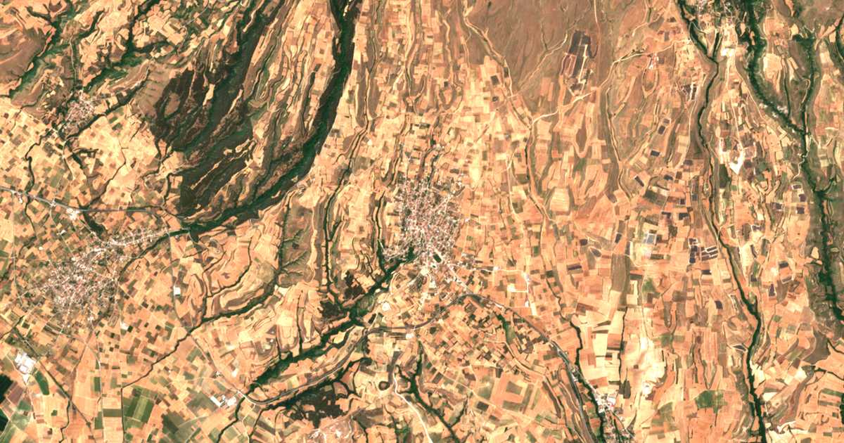 Mapa por satélite de Néa Zíchni
