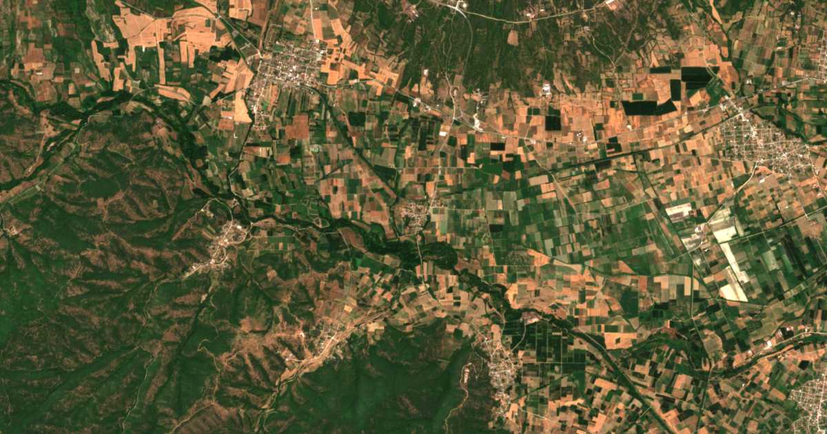 Mapa por satélite de Sidirochórion