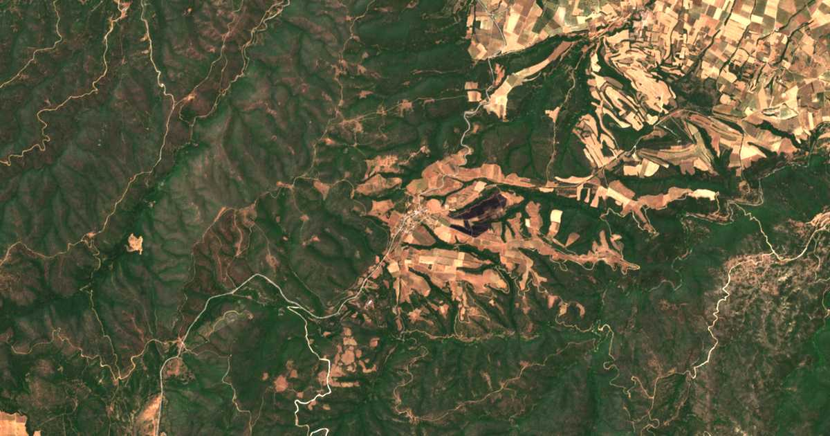 Mapa por satélite de Lagkádion