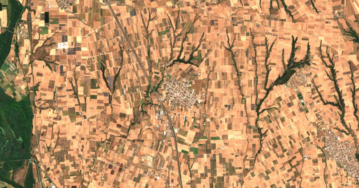 Mapa por satélite de Vathýlakkos