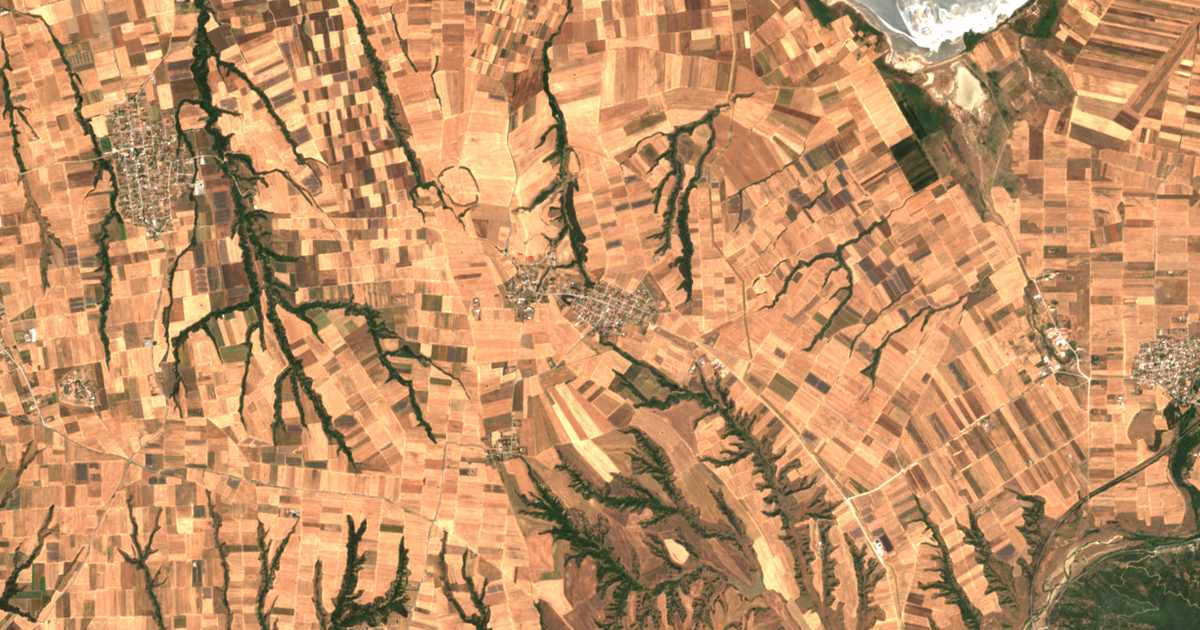 Mapa por satélite de Xirochórion
