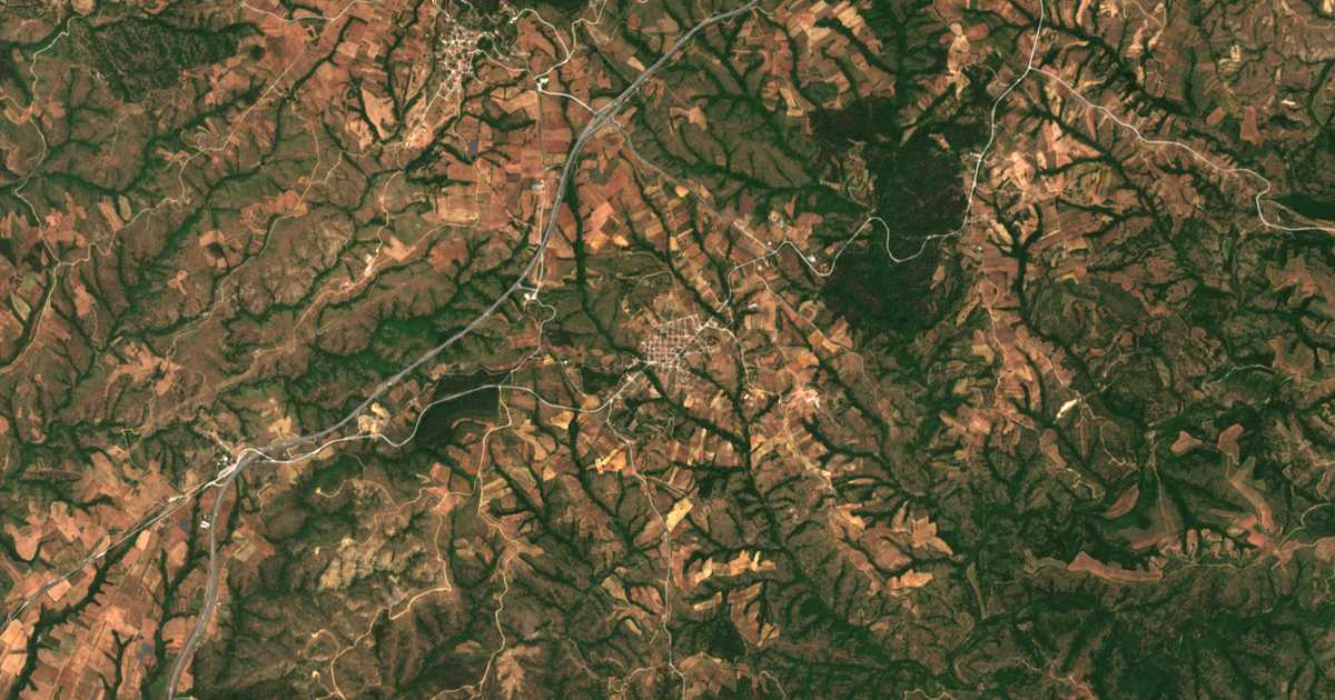 Mapa por satélite de Dorkás
