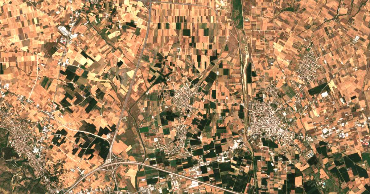 Mapa por satélite de Irákleion